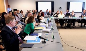 DTSC's Green Ribbon Science Panel participating in a meeting