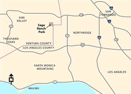 Regional Map for Sage Ranch Park