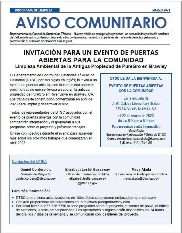 Aviso Comunitario