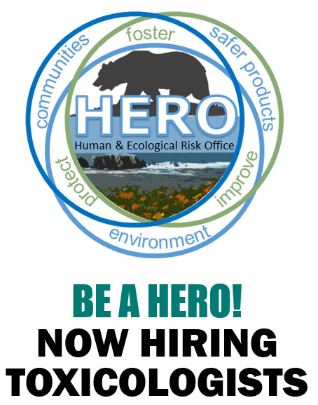 Be a HERO! Now hiring toxicologists