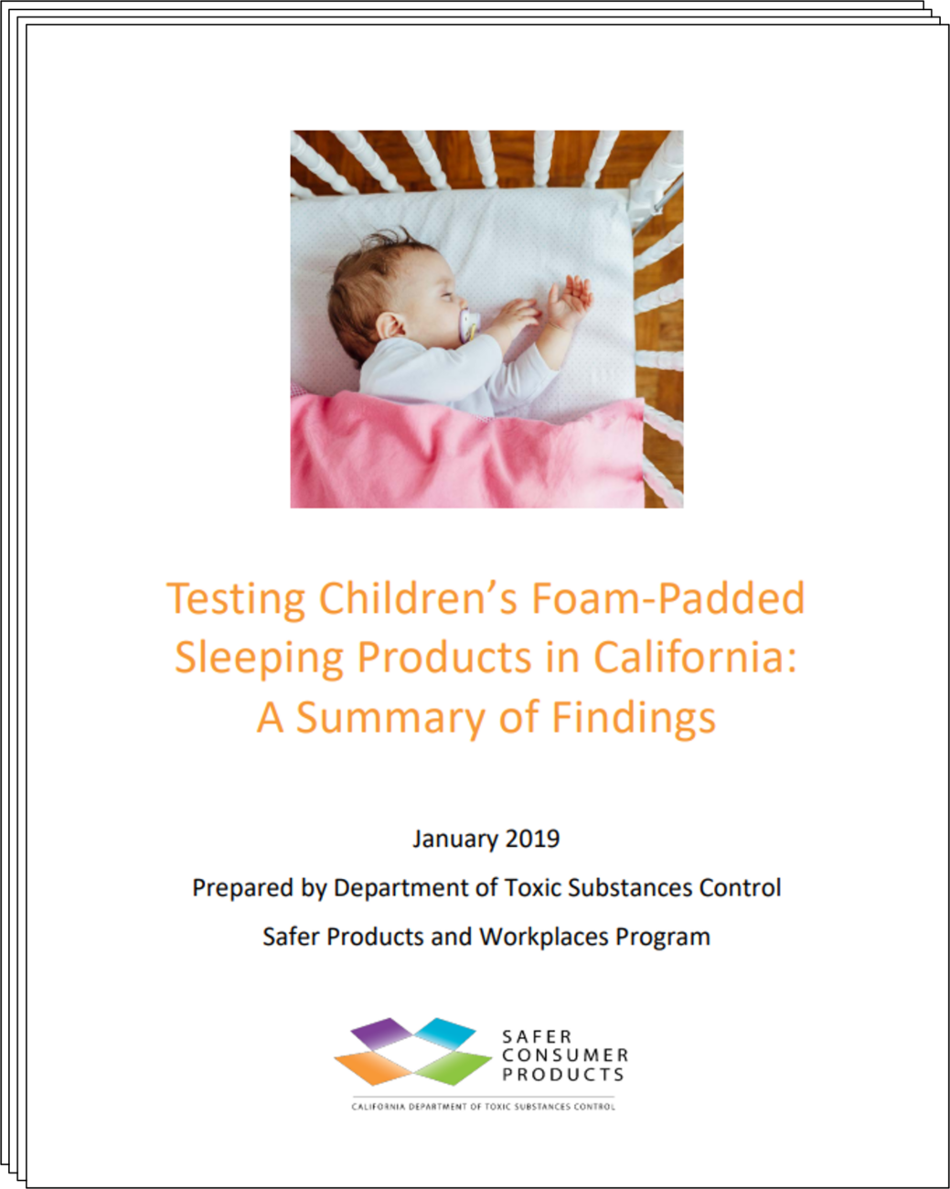 Image of Testing Children’s Foam-Padded Sleeping Products in California A Summary of Findings Document